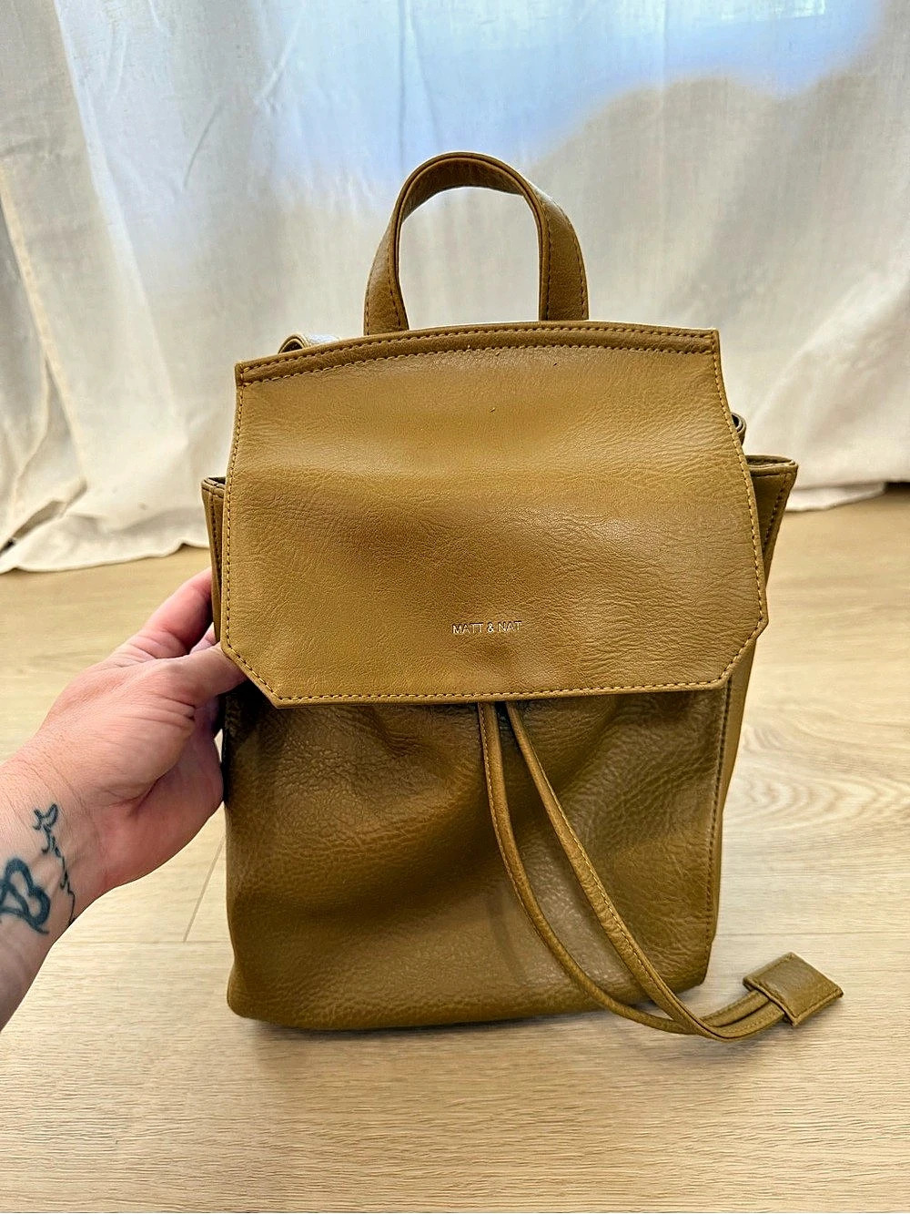 Matt & Nat Mumbai Small Backpack Brown